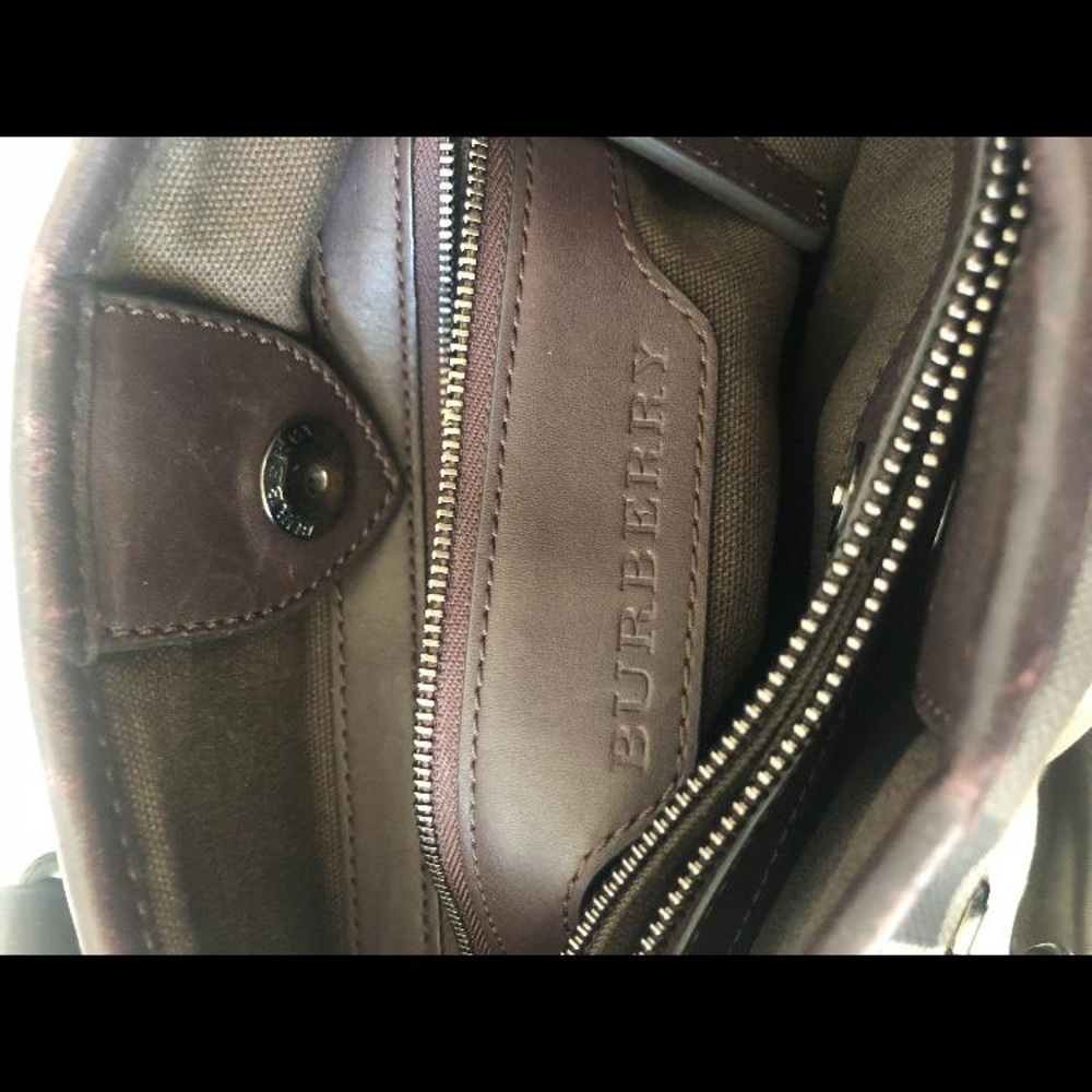 Authentic Burberry smoked checks handbag